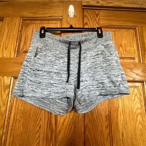 Athleta - Gray Marled Lounge Shorts with Drawstring